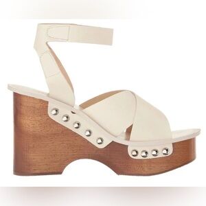 Rag & Bone Hester Platform Sandals, Ivory, Size 37.5